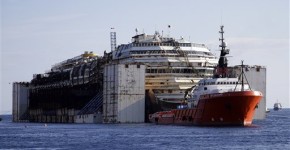 Il viaggio finale della Costa Concordia.