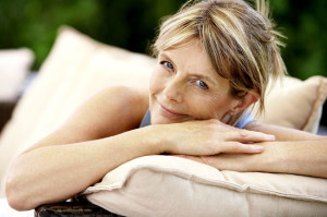 Donna in menopausa.
