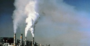 Emissioni di gas serra nell'aria.