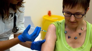 Sperimentazioni del vaccino per l'ebola.