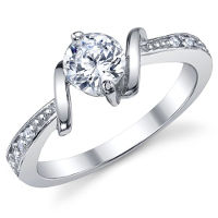 Anello di fidanzamento, fede da donna.