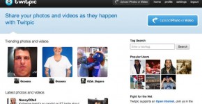 Sito web di Twitpic.