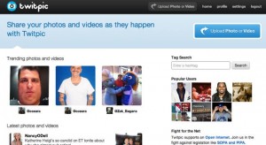 Sito web di Twitpic.