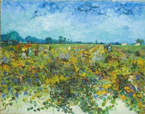 Opera di Van Gogh "La vigna verde".